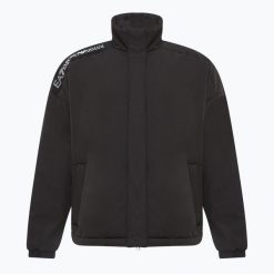 Kurtka męska EA7 Emporio Armani Train Logo Series Tape Eco Down. Czarne kurtki EA7 Emporio Armani, m, bez wzorów, z materiału, bez kaptura. Za 771.95 zł.