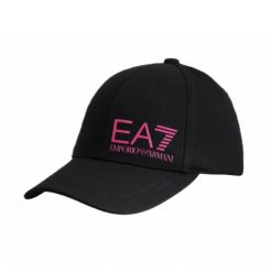 Czapka z daszkiem EA7 Emporio Armani bejsbolówka. Czarne czapki z daszkiem Emporio Armani Connected, bez wzorów. Za 229.00 zł.