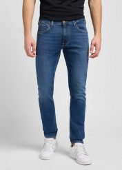 MESKIE SPODNIE LEE LUKE EAST NEW YORK 112346319. Niebieskie spodnie materiałowe Lee, na co dzień, l, bez wzorów, z bawełny, klasyczne. Za 219.99 zł.