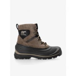 Buty zimowe męskie Sorel Buxton Lace Boot WP. Brązowe buty trekkingowe Sorel, na zimę, bez wzorów, bez zapięcia, trekkingowe. Za 434.99 zł.