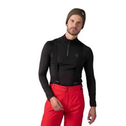 Koszulka termoaktywna Rossignol Classique 1/2 Zip czarna. Czarne bielizna termoaktywna Rossignol, m, bez wzorów, z dzianiny, bez ramiączek, narciarskie. Za 289.00 zł.