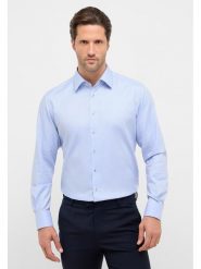 Eterna Koszula - Modern fit - w kolorze błękitnym rozmiar: 45. Niebieskie koszule Eterna, bez wzorów, z bawełny, bez kołnierzyka, bez ramiączek. Za 113.63 zł.