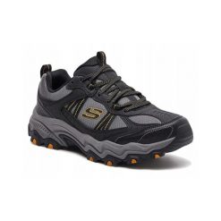Buty Męskie Skechers Stamina Terenowe Trekkingi Sportowe. Czarne trekkingi Skechers, bez wzorów, bez zapięcia. Za 329.00 zł.