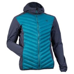 Kurtka turystyczna ocieplana Élémenterre Anexo. Niebieskie kurtki Elementerre, l, bez wzorów, bez kaptura. Za 253.00 zł.