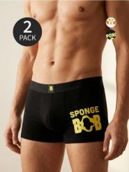 Bokserki classic 2 pack Spongebob - wielobarwny. Bokserki Sinsay, l, bez wzorów. Za 29.99 zł.