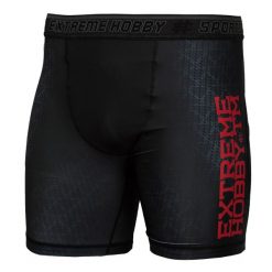 Spodenki Vale Tudo do MMA męskie EXTREME HOBBY BLACK ARMOUR. Czarne odzież kompresyjna EXTREME HOBBY, m, bez wzorów, z elastanu. Za 179.00 zł.