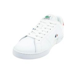 Męskie Skórzane Buty Treningowe Carnaby Cup 125 Contrast. Białe buty treningowe LACOSTE, bez wzorów, bez zapięcia. Za 667.99 zł.