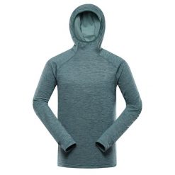 Bluza sportowa męska z kapturem Alpine Pro Rolt. Zielone bluzy z kapturem Alpine Pro, m, bez wzorów, z kapturem. W wyprzedaży za 119.00 zł.