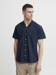 Blend Koszula 20715448 Granatowy Regular Fit. Niebieskie koszule Blend, m, bez wzorów, z bawełny, bez kołnierzyka, bez ramiączek. Za 159.99 zł.