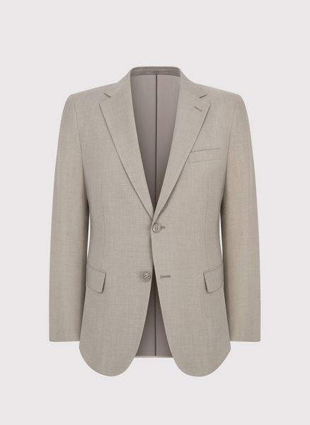 PAKO LORENTE – Beżowa marynarka męska. Brązowe garnitury Pako Lorente, na co dzień, m, bez wzorów, z elastanu, casualowe. Za 349.99 zł.