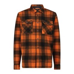 Koszula męska CMP 34S2707. Brązowe koszule CMP, m, bez wzorów, bez kołnierzyka, bez ramiączek. Za 308.00 zł.