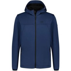 Męska kurtka softshell Kjelvik Dario Blue S. Niebieskie kurtki przeciwdeszczowe ZSPORT, m, bez wzorów, z softshellu. Za 235.99 zł.