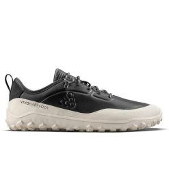Buty męskie Vivobarefoot TRACKER LEATHER AT LOW MENS OBSIDIAN/WHITE (309534-04). Czarne buty trekkingowe VIVOBAREFOOT, bez wzorów, bez zapięcia. Za 589.00 zł.