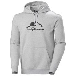 Bluza z kapturem Helly Hansen Nord Graphic. Szare bluzy z kapturem Helly Hansen, l, bez wzorów, z bawełny, z kapturem. Za 365.75 zł.