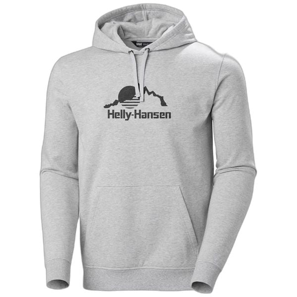 Bluza z kapturem Helly Hansen Nord Graphic. Szare bluzy z kapturem Helly Hansen, l, bez wzorów, z bawełny, z kapturem. Za 378.95 zł.