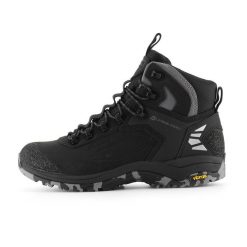 Buty trekkingowe Alpine Pro Spidere Mid. Czarne buty trekkingowe Alpine Pro, bez wzorów, bez zapięcia. W wyprzedaży za 629.00 zł.