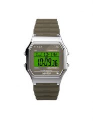 Timex Zegarek T80 TW2V41100 Khaki. Brązowe, cyfrowe zegarki Timex. Za 319.99 zł.