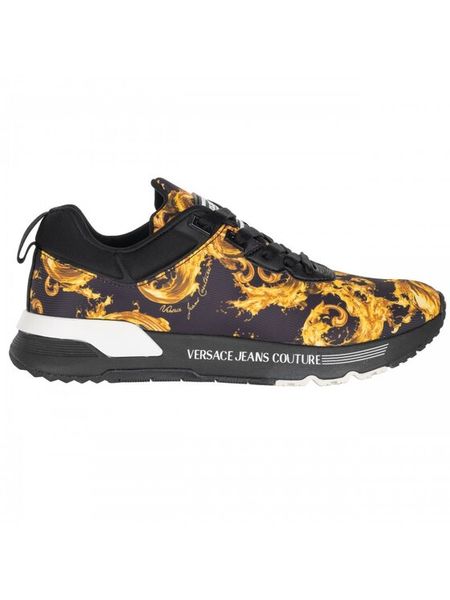 Versace Jeans Couture Sneakersy 80YA3SA1 Czarny. Czarne buty sportowe casual Versace Jeans Couture, bez wzorów, z jeansu, bez zapięcia. Za 740.99 zł.
