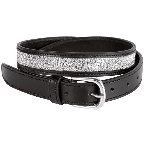 Skórzany pasek Harry's Horse Crystal Drops. Białe paski HARRYS HORSE, bez wzorów. Za 179.50 zł.