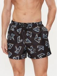 KARL LAGERFELD Szorty plażowe 241M2212 Czarny Regular Fit. Czarne szorty KARL LAGERFELD, m, bez wzorów, z syntetyku. Za 339.99 zł.