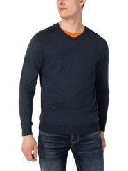 Timezone Sweter w kolorze granatowym rozmiar: 3XL. Niebieskie swetry nierozpinane Timezone, xl, bez wzorów, bez kołnierzyka, bez ramiączek. Za 100.99 zł.