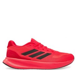 Buty do biegania adidas. Czerwone buty do biegania Adidas, bez wzorów, bez zapięcia, do biegania. Za 279.99 zł.