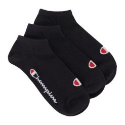 Skarpetki Unisex Z Logo Dla Dorosłych (zestaw 3 Sztuk). Białe skarpety Champion, bez wzorów, z bawełny. Za 64.99 zł.