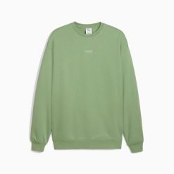 Bluza sportowa męska Puma ELEVATED ESS CREW RELAXED FL 68863526. Zielone bluzy z kapturem Puma, m, bez wzorów, z kapturem. Za 178.56 zł.