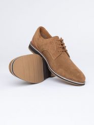 PAUL VESTERBRO Skórzane trzewiki w kolorze jasnobrązowym rozmiar: 45. Brązowe botki sznurowane PAUL VESTERBRO, bez wzorów, bez obcasa, bez zapięcia. Za 195.99 zł.