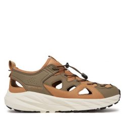 Sandały Vertigo Alpes. Brązowe sandały Vertigo Alpes, bez zapięcia. Za 199.99 zł.