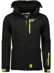 Geographical Norway Kurtka softshellowa "Ritchone" w kolorze czarnym rozmiar: XL. Czarne kurtki outdoor i hardshell Geographical Norway, xl, bez wzorów, z materiału, bez kaptura. Za 210.81 zł.