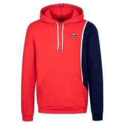 Bluza Le Coq Sportif Saison 1 N°1. Czerwone bluzy z kapturem le coq sportif, l, z aplikacjami, z bawełny, z kapturem. Za 288.10 zł.