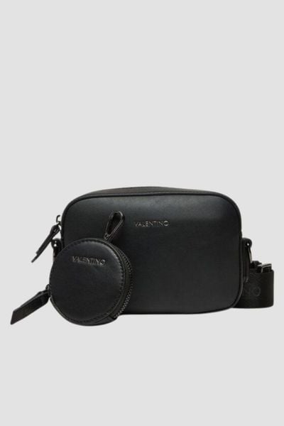 VALENTINO Czarna saszetka męska Horizon Crossbody. Czarne torby na ramię Valentino by Mario Valentino, bez wzorów, na ramię, matowe, bez dodatków. W wyprzedaży za 217.99 zł.