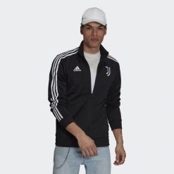 Bluza sportowa męska Adidas Juventus 3-Striper. Białe bluzy bez kaptura Adidas, m, bez wzorów, z materiału, bez kaptura. Za 275.55 zł.