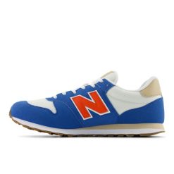 Sneakersy męskie New Balance 500. Białe buty do biegania New Balance, bez wzorów, bez zapięcia, do biegania. Za 289.99 zł.