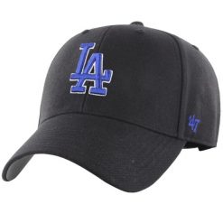 Czapka z daszkiem męska Los Angeles Dodgers Cap. Czarne czapki z daszkiem 47 Brand, na lato, bez wzorów, z materiału. Za 173.00 zł.