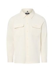 Nils Sundström koszula typu overshirt Mężczyźni Regular Fit biały, L. Białe koszule Nils Sundström, l, bez wzorów, bez kołnierzyka, bez ramiączek. Za 349.95 zł.