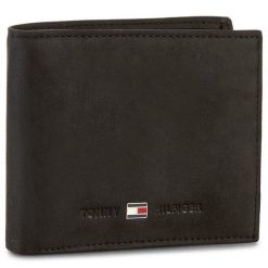 Duży Portfel Męski Tommy Hilfiger. Czarne portfele Tommy Hilfiger, bez wzorów. Za 229.99 zł.