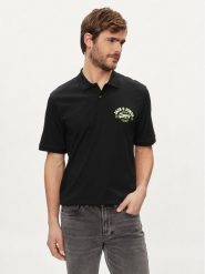 Jack&Jones Polo Logo 12246692 Czarny Standard Fit. Czarne koszulki polo Jack&Jones, l, bez wzorów, z bawełny, bez kołnierzyka, bez ramiączek. Za 59.99 zł.