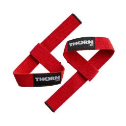 Paski do podnoszenia ciężarów Thorn Fit. Czerwone paski Thorn Fit, bez wzorów, sportowe. Za 24.90 zł.