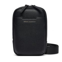 Saszetka Armani Exchange. Czarne torby na ramię Armani Exchange, bez wzorów, małe, bez dodatków. Za 489.99 zł.