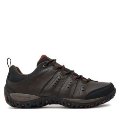 Trekkingi Columbia. Brązowe buty trekkingowe Columbia, bez wzorów, bez zapięcia. Za 259.99 zł.