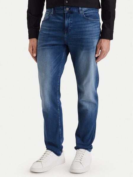 BOSS Jeansy Re.Maine 50566891 Granatowy Regular Fit. Niebieskie jeansy Boss, m. Za 679.99 zł.