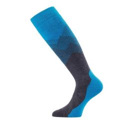 Skarpety merino FWM. Niebieskie skarpety LASTING, bez wzorów, z elastanu. Za 129.00 zł.