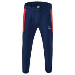 Spodnie dresowe prezentacyjne Erima Team. Czerwone eleganckie spodnie Erima, s, z dresówki, eleganckie. W wyprzedaży za 119.50 zł.