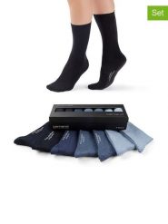 Camano Skarpety (7 par) w kolorze błękitno-granatowym rozmiar: 35-38. Niebieskie skarpety camano, bez wzorów. Za 56.99 zł.