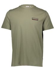 Napapijri Koszulka w kolorze khaki rozmiar: XL. Brązowe bezrękawniki Napapijri, xl, bez wzorów, z bawełny, bez kołnierzyka, bez ramiączek. Za 168.06 zł.