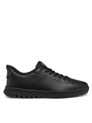Geox Sneakersy U Flextride Plus U56MAA 0009B C9999 Czarny. Czarne buty sportowe casual Geox, bez wzorów, ze skóry, bez zapięcia. Za 369.99 zł.