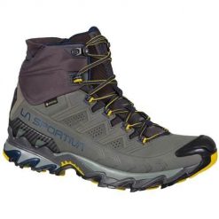 Buty trekkingowe męskie La Sportiva La Ultra Raptor Ii Mid Nubuckleder Gtx. Niebieskie buty trekkingowe La Sportiva, bez wzorów, z materiału, bez zapięcia, trekkingowe. W wyprzedaży za 885.65 zł.