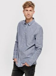 Only & Sons Koszula Caiden 22012321 Niebieski Slim Fit. Niebieskie koszule Only & Sons, l, bez wzorów, z bawełny, bez kołnierzyka, bez ramiączek. Za 119.99 zł.